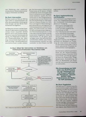 Vorschauseite 2: Reduktion von freiheitseinschränkenden Massnahmen im Akutspital durch die präventive Involvierung von Patientinnen