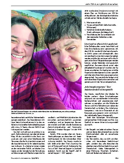 Vorschauseite 3: John führt ein glückliches Leben. Wie Schottland die UN-Behindertenrechtskonvention umsetzt.