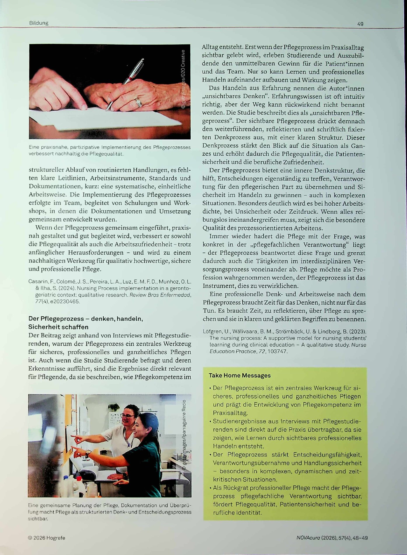 Vorschauseite 2: Der Pflegeprozess – denken, handeln, Sicherheit schaffen