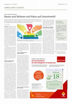 Vorschauseite 1: Bauen und Wohnen mit Fokus auf Gemeinwohl