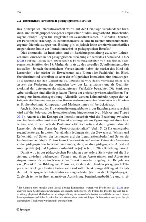 Vorschauseite 6: Interaktionsarbeit lernen. Konzeptionelle Überlegungen zur beruflichen Ausund Weiterbildung für die Arbeit mit Menschen.