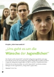Vorschauseite 1: Projekt „Echt Unerse tzlich“ „Uns geht es um die Wünsche der Jugendlichen“