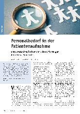 Vorschauseite 1: Personalbedarf in der Patientenaufnahme: Eine Bestandsaufnahme nach den Erfahrungen der Corona-Pandemie