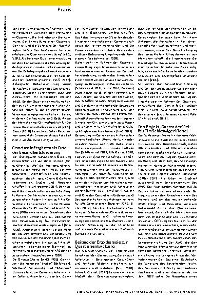 Vorschauseite 2: Erfahrungen von Studierenden bei der teilhabefördernden Mitgestaltung des „Gartens der Vielfalt“
