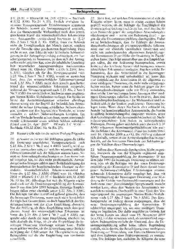 Vorschauseite 4: Keine Dosierungsvorgaben im Nachzulassungsverfahren für homöopathisches Arzneimittel
