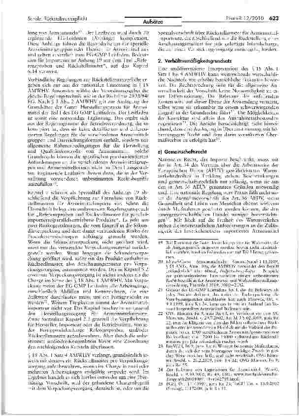 Vorschauseite 3: Rückstellmusterpflicht bei Arzneimittelimporten