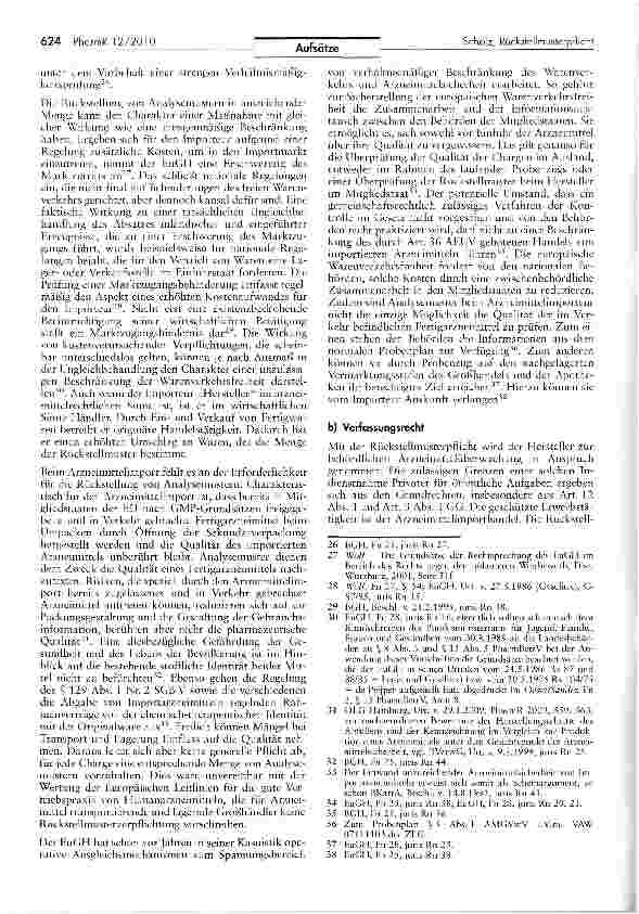 Vorschauseite 4: Rückstellmusterpflicht bei Arzneimittelimporten