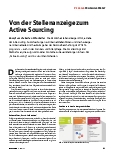 Vorschauseite 1: Von der Stellenanzeige zum Active Sourcing