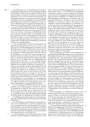 Vorschauseite 3: Unterbringung in einem psychiatrischen Krankenhaus; Entscheidung über Lockerungen