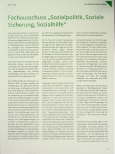 Vorschauseite 1: Fachausschuss „Sozialpolitik, Soziale Sicherung, Sozialhilfe“