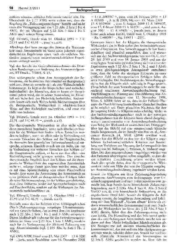 Vorschauseite 2: Zur Versagung einer Nachzulassung AMG §§ 22 II 1 Nrn. 2 u. 3, 25 II; VwGO § 124a IV4, V2