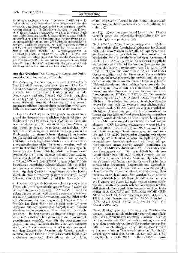 Vorschauseite 2: Verstoß gegen Arzneimittelpreisbindung (Zuzahlungsgutscheine)