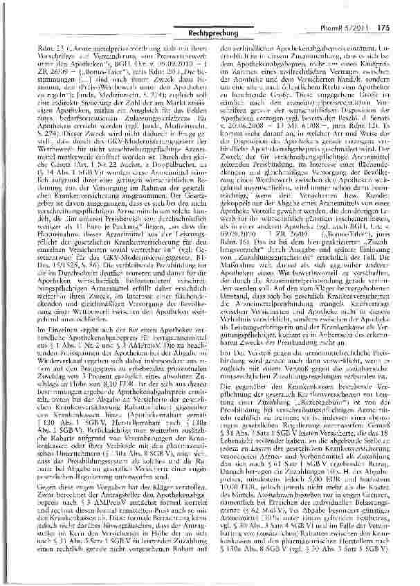 Vorschauseite 3: Verstoß gegen Arzneimittelpreisbindung (Zuzahlungsgutscheine)