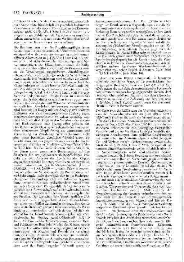 Vorschauseite 4: Verstoß gegen Arzneimittelpreisbindung (Zuzahlungsgutscheine)