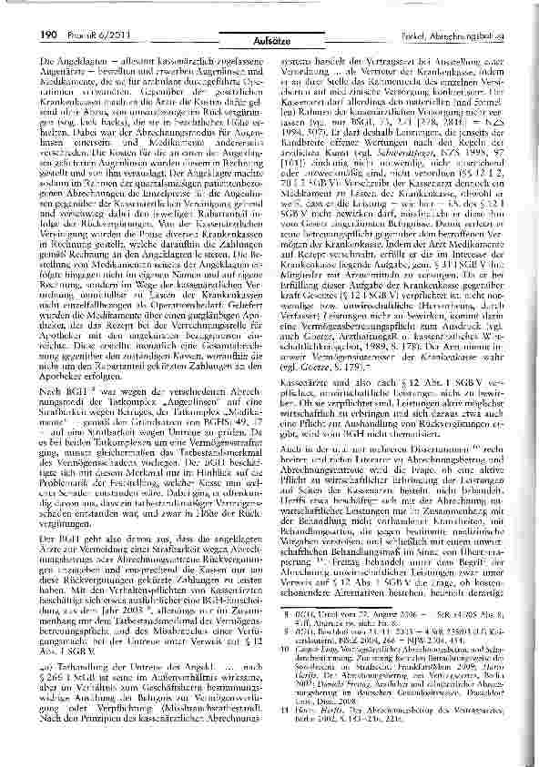 Vorschauseite 2: Vermögensschaden, Rechtsgüterschutz und Normbefehl: Zu Abrechnungsbetrug und Abrechnungsuntreue von Kassenärzten