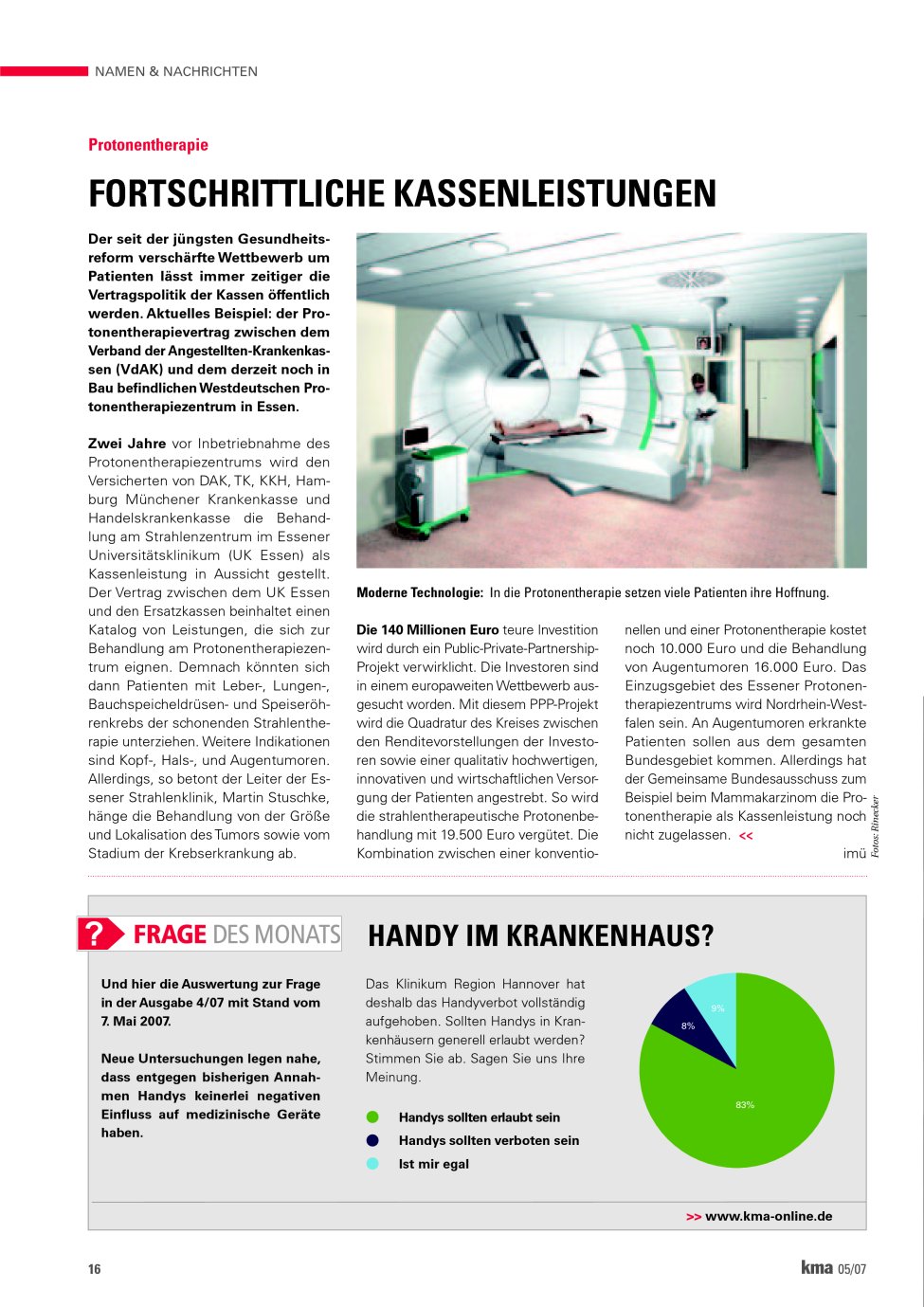 Vorschauseite 1: Fortschrittliche Kassenleistungen
