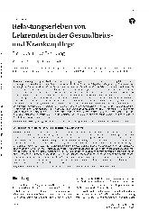 Vorschauseite 1: Belastungserleben von Lehrenden in der Gesundheitsund Krankenpflege: Eine qualitative Erhebung