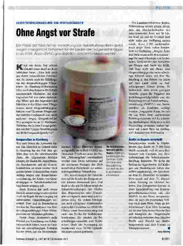 Vorschauseite 1: Ohne Angst vor Strafe