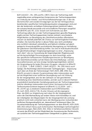 Vorschauseite 4: I. Tarifrecht Unzulässige Benachteiligung befristet beschäftigter Arbeitnehmer