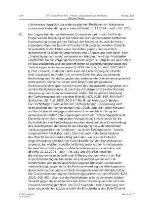 Vorschauseite 5: I. Tarifrecht Unzulässige Benachteiligung befristet beschäftigter Arbeitnehmer