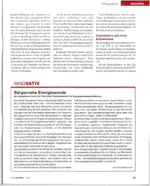 Vorschauseite 3: Das bewerten, was beim Bewohner ankommt