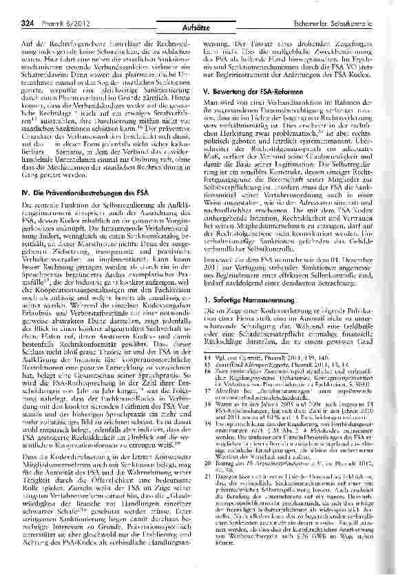 Vorschauseite 3: Die Verbandssanktion als Instrument der Selbstkontrolle in der Pharmaindustrie