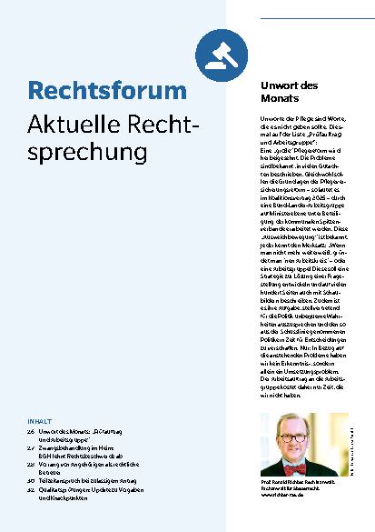 Vorschauseite 1: Urteile und Beschlüsse