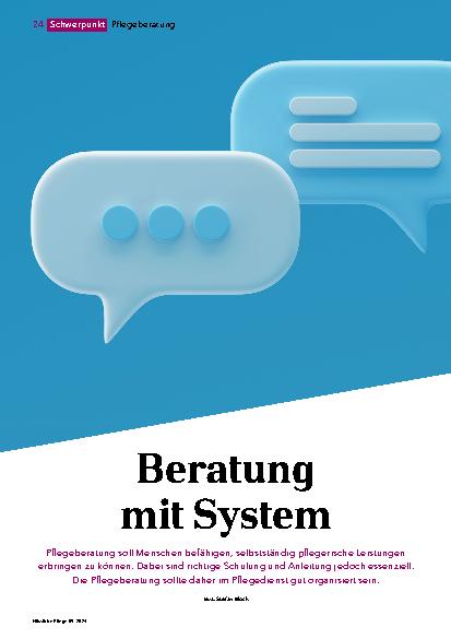 Vorschauseite 1: Beratung mit System