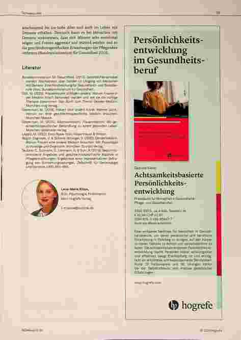 Vorschauseite 3: Geschlechtsunterschiede in der Pflege