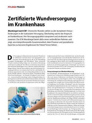 Vorschauseite 1: Zertifizierte Wundversorgung im Krankenhaus