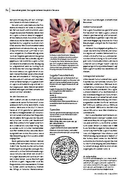 Vorschauseite 3: Medizin unter Palmen: Wie eine deutsch-tansanische Partnerschaft Leben rettet