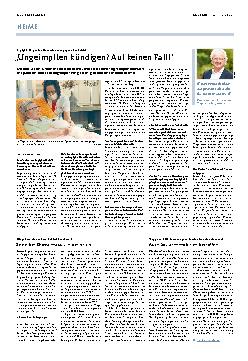 Vorschauseite 1: Ungeimpften kündigen? Auf keinen Fall!