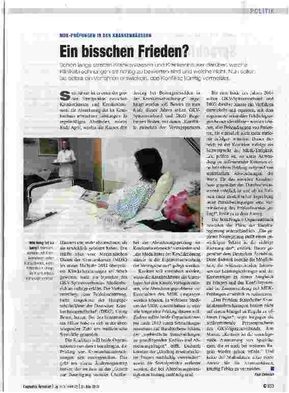 Vorschauseite 1: Ein bisschen Frieden?