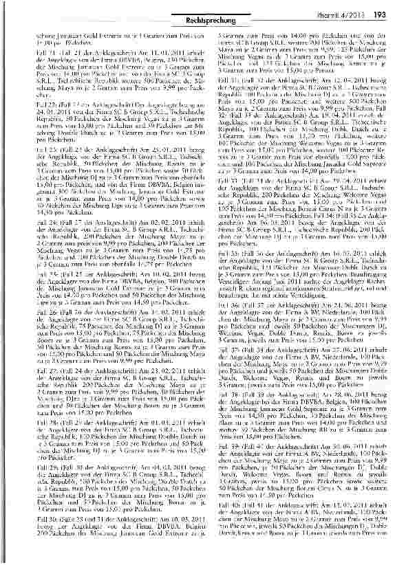Vorschauseite 4: Kräutermischungen, die synthetische Cannabinoide enthalten, sind Funktionsarzneimittel im Sinne des § 2 I Nr. 2a AMG AMG §§ 95 I Nr. 1, III, VI; §§ 95 II, I Nr. 2a, 98