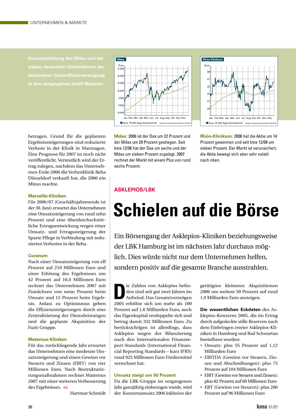 Vorschauseite 1: Schielen auf die Börse
