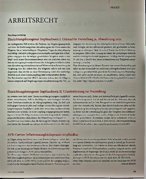 Vorschauseite 1: Arbeitsrecht