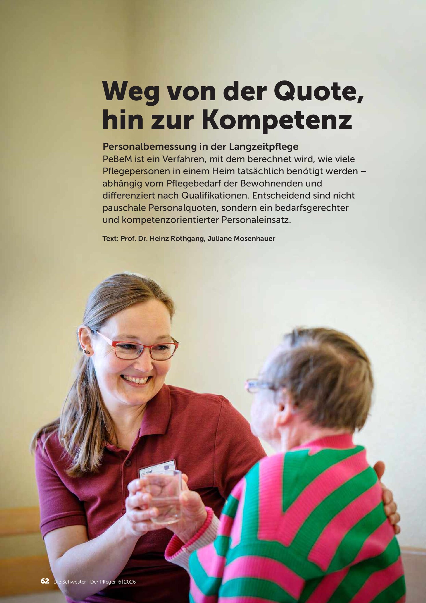 Vorschauseite 1: Weg von der Quote, hin zur Kompetenz