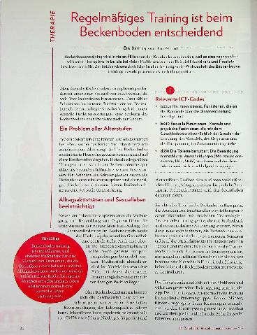 Vorschauseite 1: Regelmäßiges Training ist beim Beckenboden entscheidend.