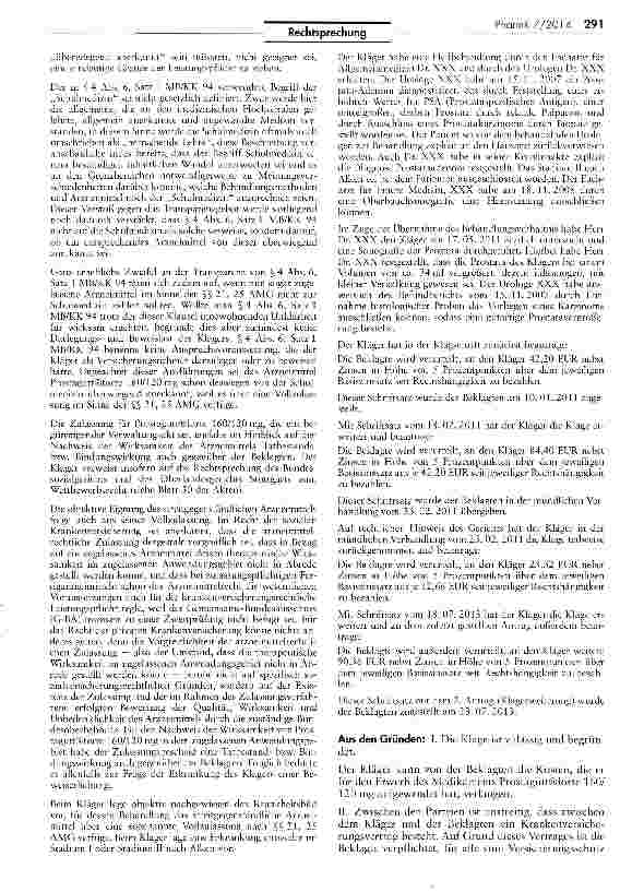 Vorschauseite 4: Erstattung von Arzneimittelkosten in der PKV MB/KK $ 1 I und 2