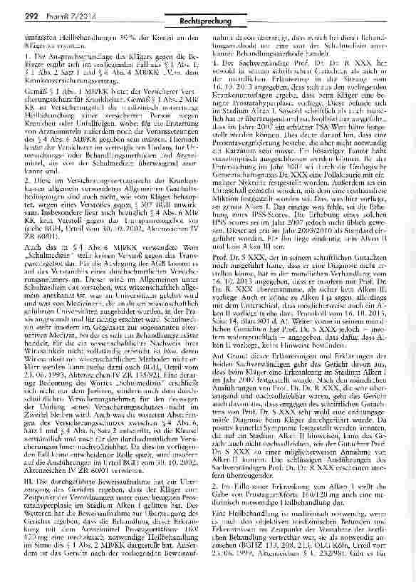 Vorschauseite 5: Erstattung von Arzneimittelkosten in der PKV MB/KK $ 1 I und 2