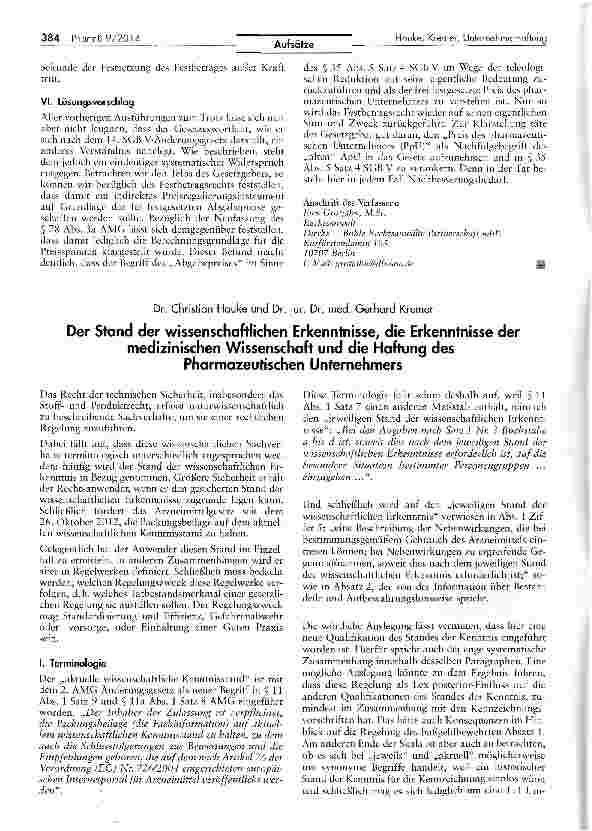 Vorschauseite 4: Unerwünschte Nebenwirkungen - der „neue ApU