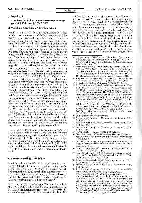 Vorschauseite 2: Zum Spezialitätsverhältnis zwischen Erstattungsvereinbarungen nach § 130c SGB V und Arzneimittelrabattverträgen nach § 130a Abs. 8 SGB V