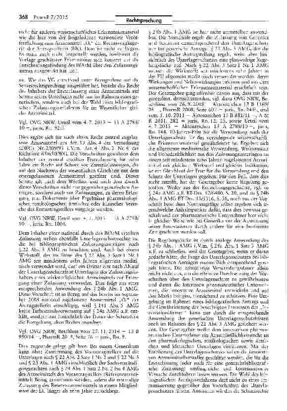 Vorschauseite 3: Arzneimittelrechtlicher Unterlagenschutz