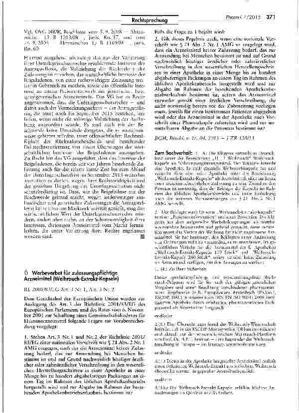 Vorschauseite 6: Arzneimittelrechtlicher Unterlagenschutz