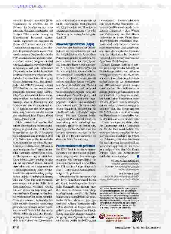 Vorschauseite 3: Fluch oder Segen für die Patienten?