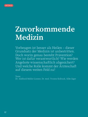 Vorschauseite 1: Zuvorkommende Medizin