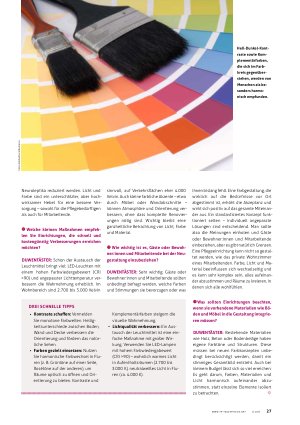 Vorschauseite 2: » Farbe, Material und Licht sollten harmonieren «
