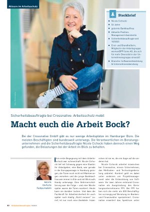 Vorschauseite 1: Sicherheitsbeauftragte bei Crossnative: Arbeitsschutz mobil Macht euch die Arbeit Bock?