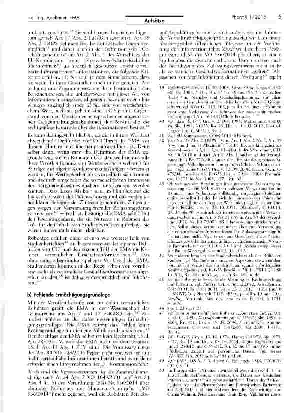Vorschauseite 5: Die neue Transparenzpolitik der EMA