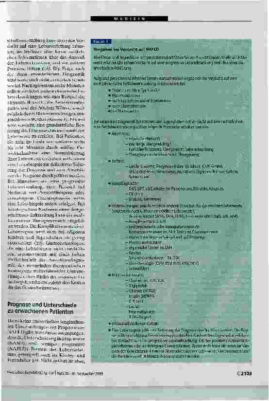 Vorschauseite 3: Die kindliche Fettlebererkrankung